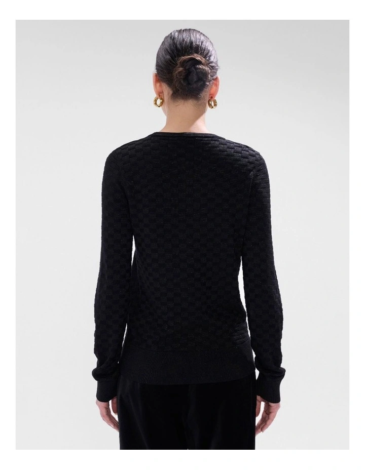 Siren Shimmer Knit in Black image 3