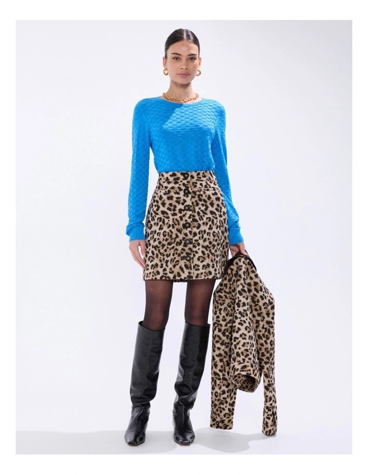 Siren Shimmer Knit in Bright Blue image 1