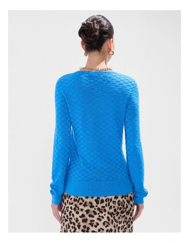 Siren Shimmer Knit in Bright Blue image 3