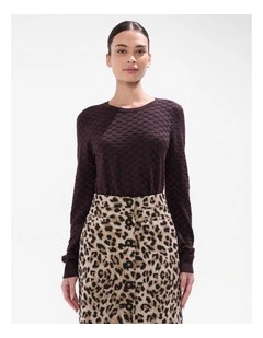 Siren Shimmer Knit in Espresso