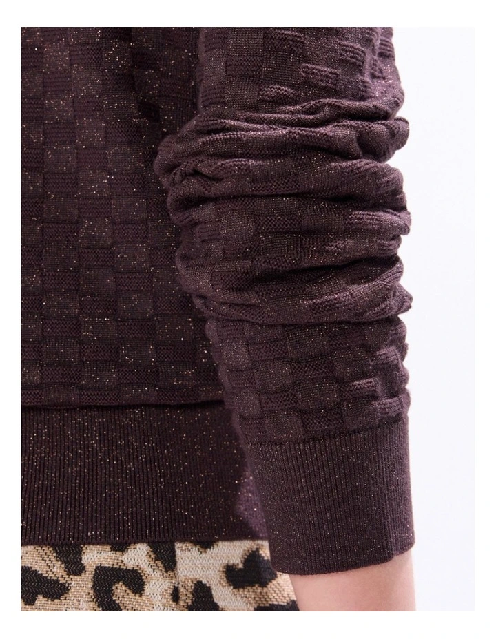 Siren Shimmer Knit in Espresso image 3