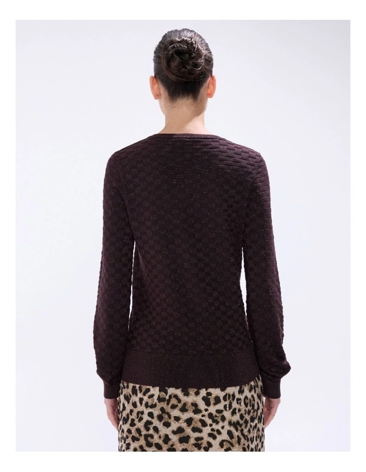 Siren Shimmer Knit in Espresso image 4