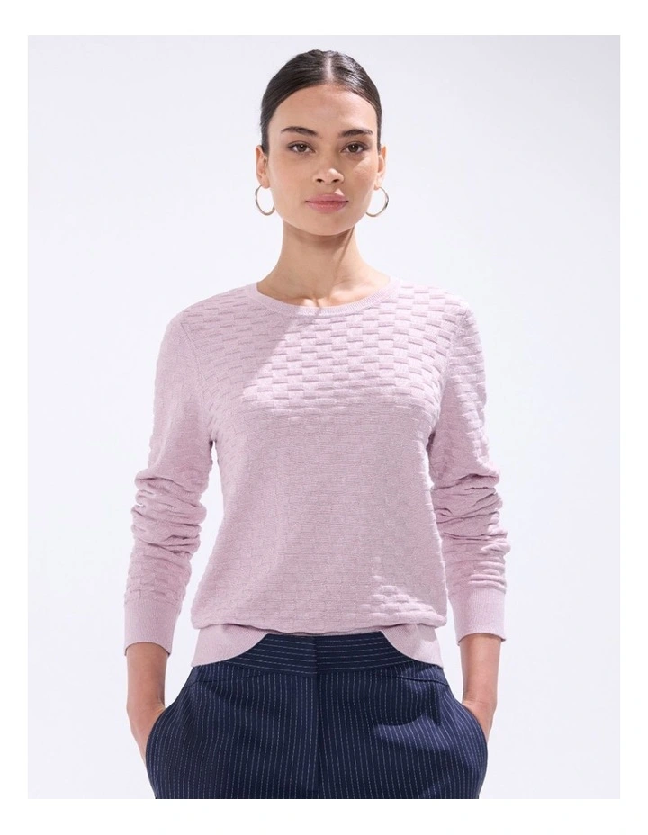 Siren Shimmer Knit in Pink Orchid image 2