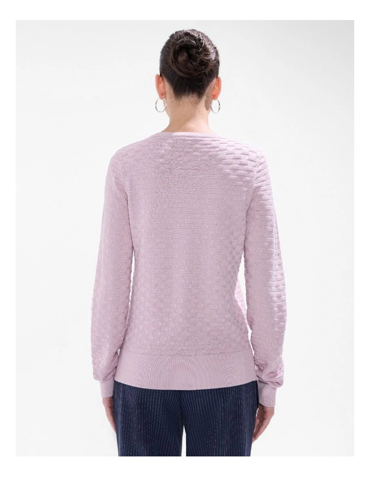 Siren Shimmer Knit in Pink Orchid image 3