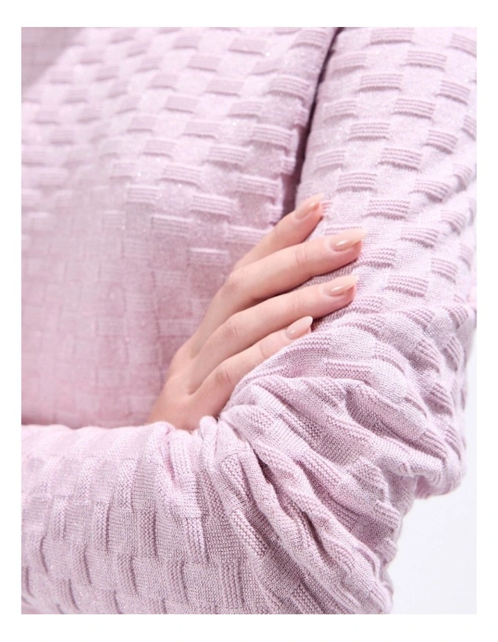 Siren Shimmer Knit in Pink Orchid image 3