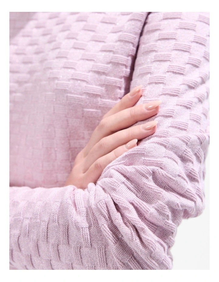 Siren Shimmer Knit in Pink Orchid image 4