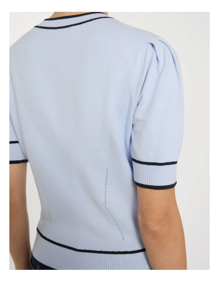 Act One Cotton Cashmere Knit in Arctic Blue image 4