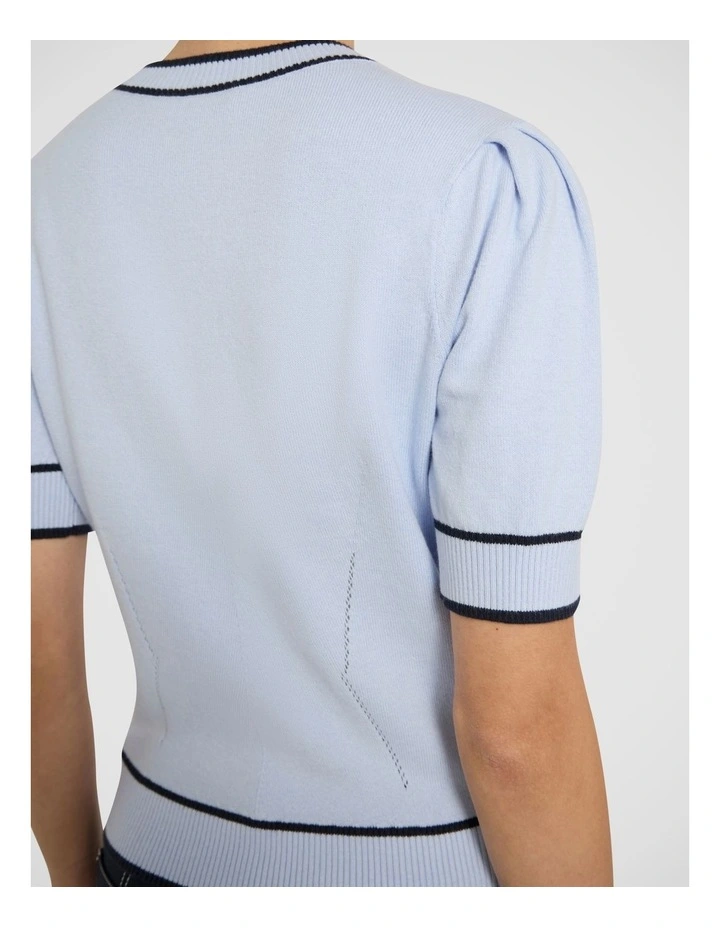 Act One Cotton Cashmere Knit in Arctic Blue image 4