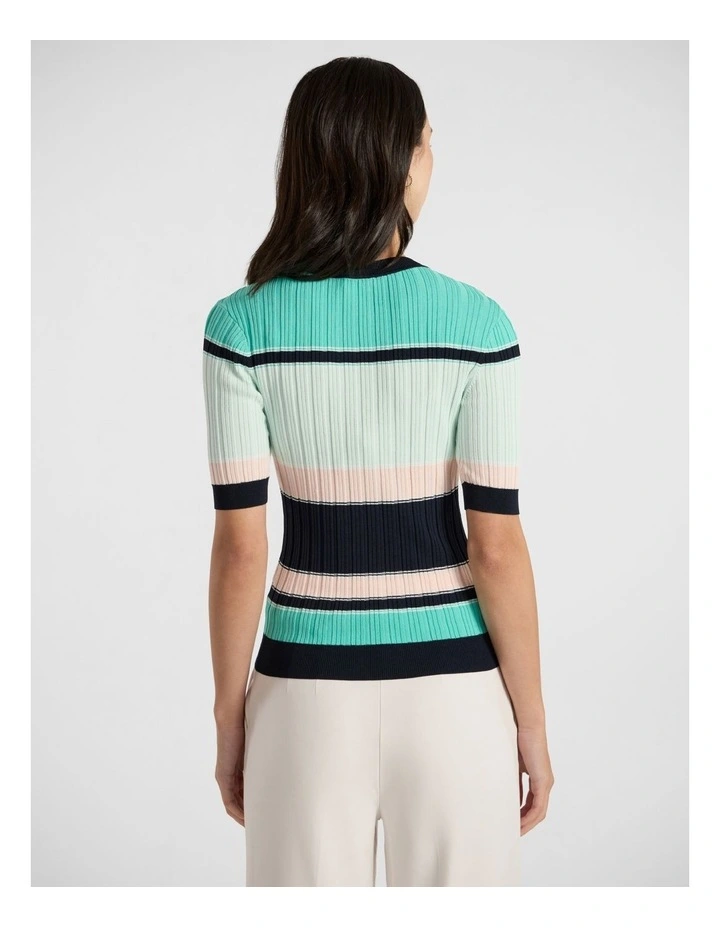 Eternal Dreaming Stripe Knit in Green Stripe image 3