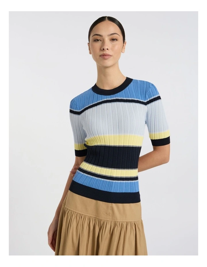 Eternal Dreaming Stripe Knit in Blue Stripe image 1