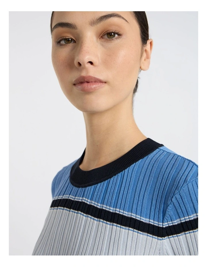 Eternal Dreaming Stripe Knit in Blue Stripe image 3