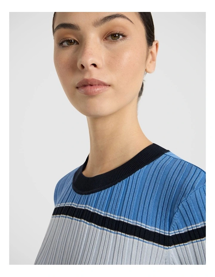 Eternal Dreaming Stripe Knit in Blue Stripe image 3