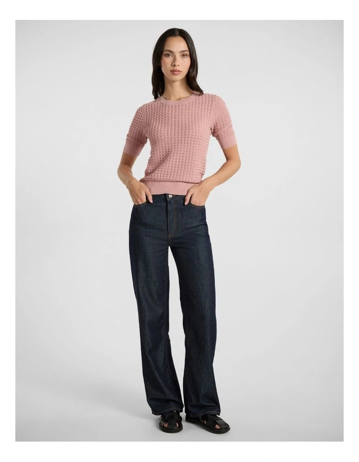Verona Textured Knit in Rosewood image 2