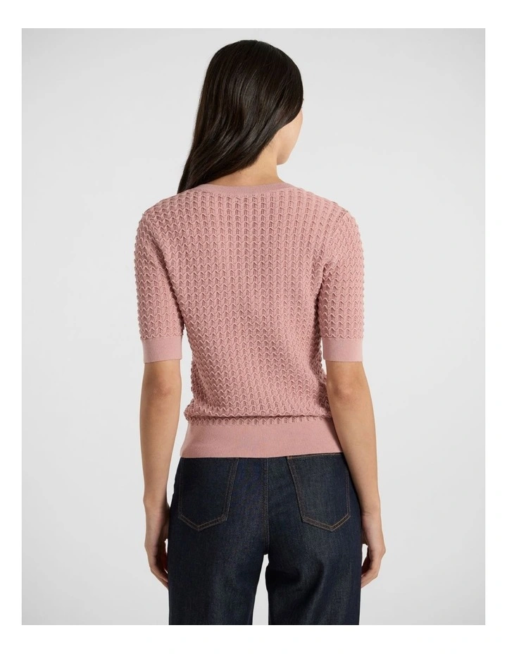 Verona Textured Knit in Rosewood image 3
