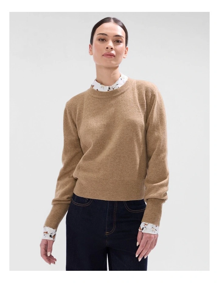Morissette Merino Knit in Camel image 1