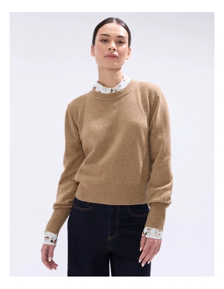 Morissette Merino Knit in Camel image 2