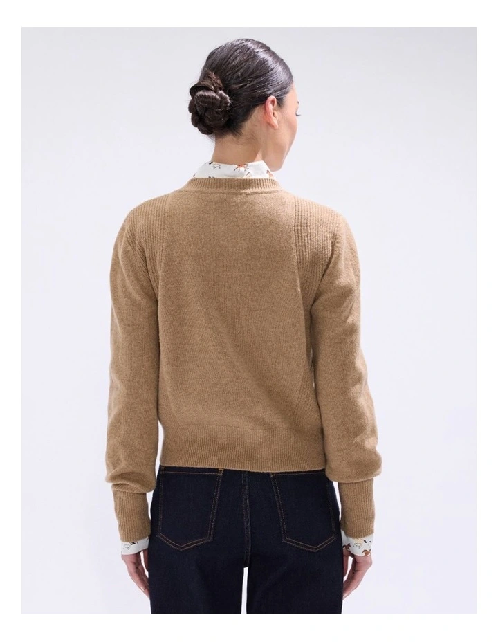 Morissette Merino Knit in Camel image 4