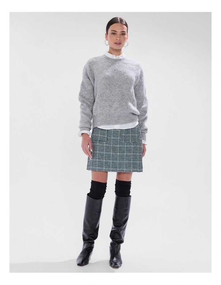Runaway Knit in Grey Melange image 2
