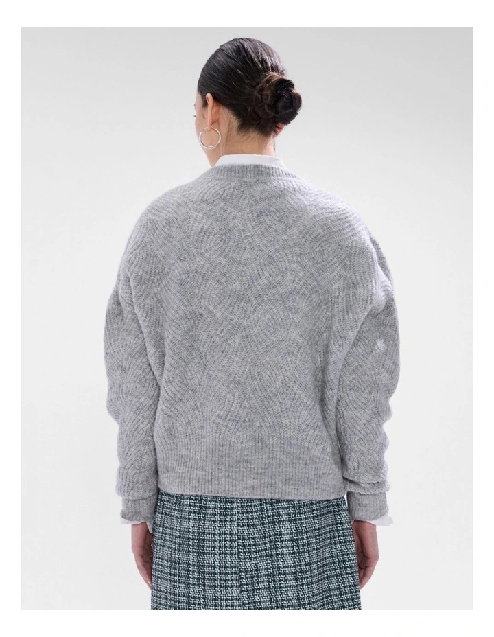 Runaway Knit in Grey Melange image 3