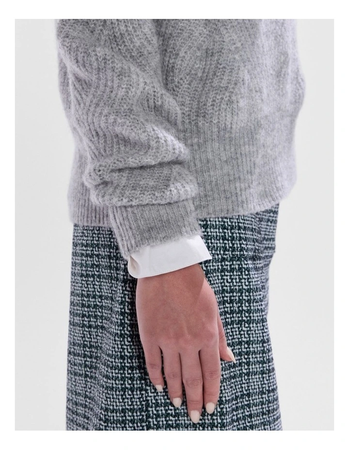 Runaway Knit in Grey Melange image 4