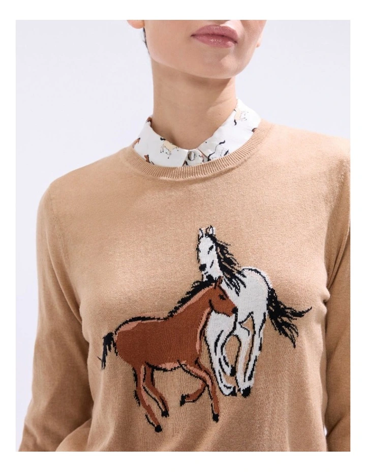 Foal-Mates Csc Knit in Camel image 3