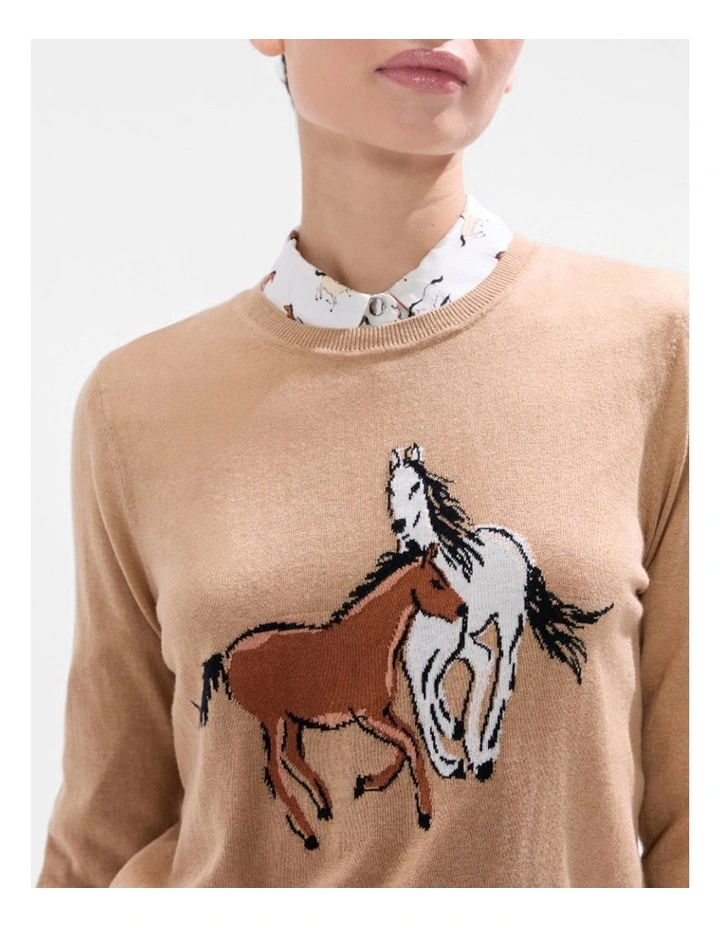 Foal-Mates Csc Knit in Camel image 4