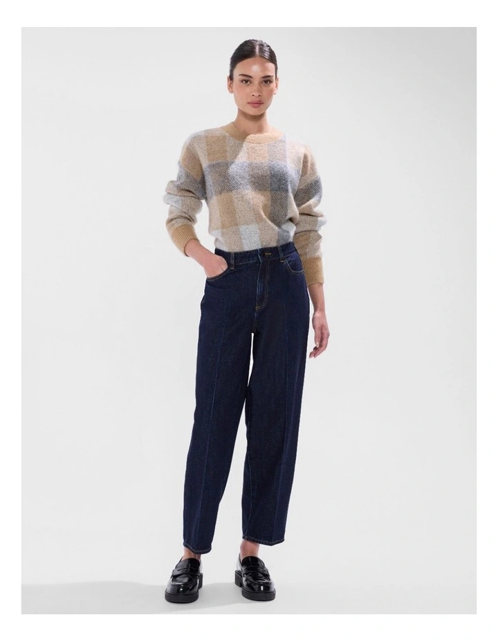Spirit Plaid Knit in Camel Multi image 2