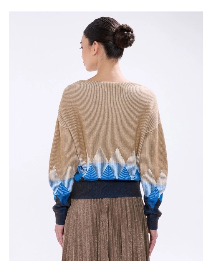 Here I Am Knit in Camel Multi image 4