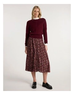 Maddie Merino Knit in Ruby Port
