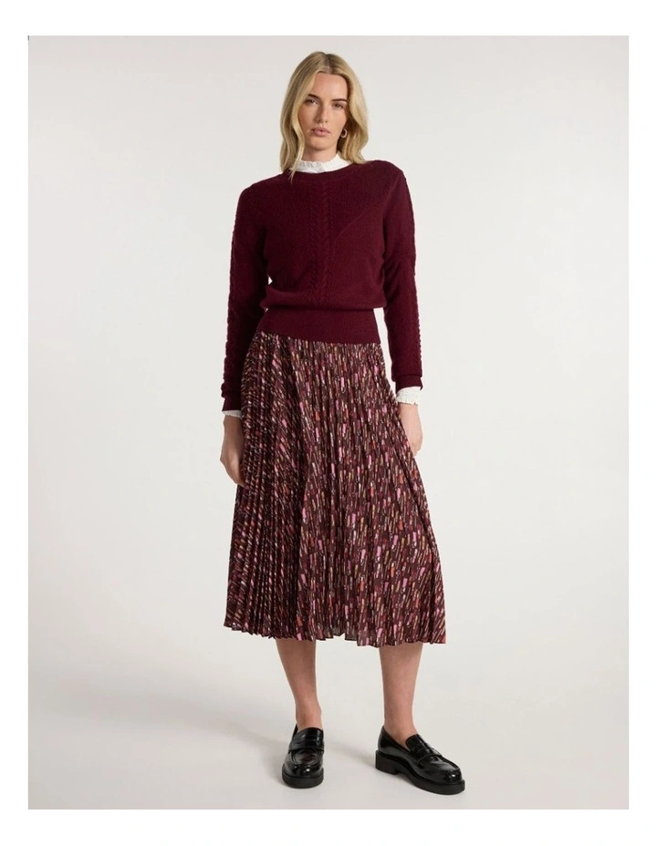 Maddie Merino Knit in Ruby Port image 1