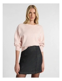 Sammie Cotton Cashmere Knit in Pink Orchid