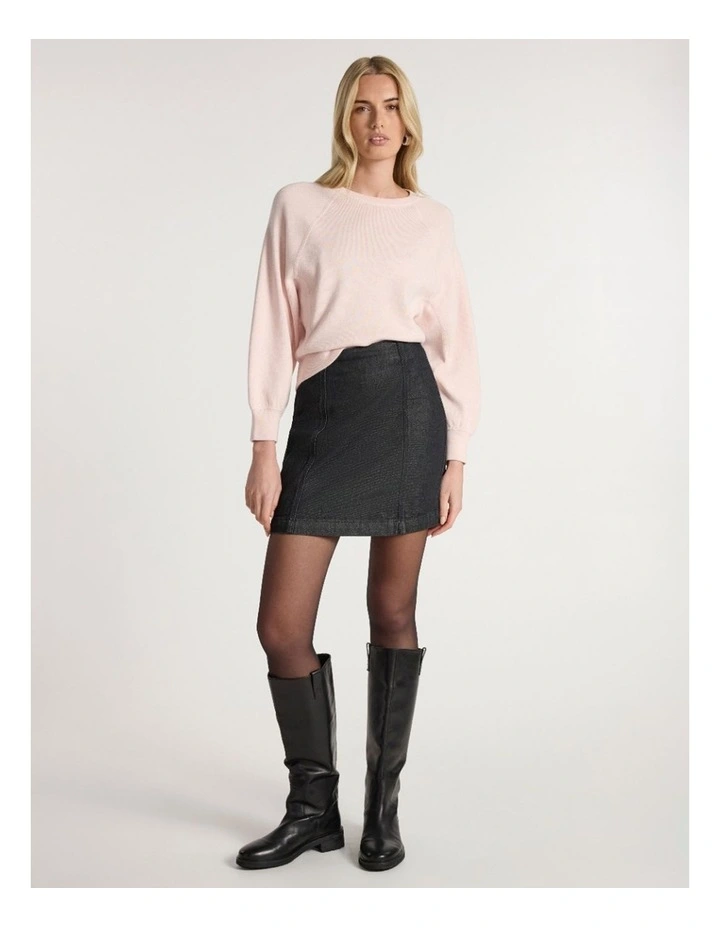 Sammie Cotton Cashmere Knit in Pink Orchid image 1