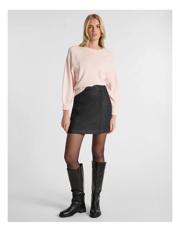 Sammie Cotton Cashmere Knit in Pink Orchid image 2