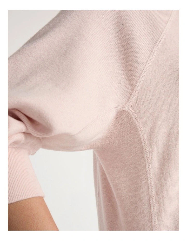 Sammie Cotton Cashmere Knit in Pink Orchid image 3