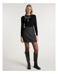 Off We Bow Csc Knit in Black