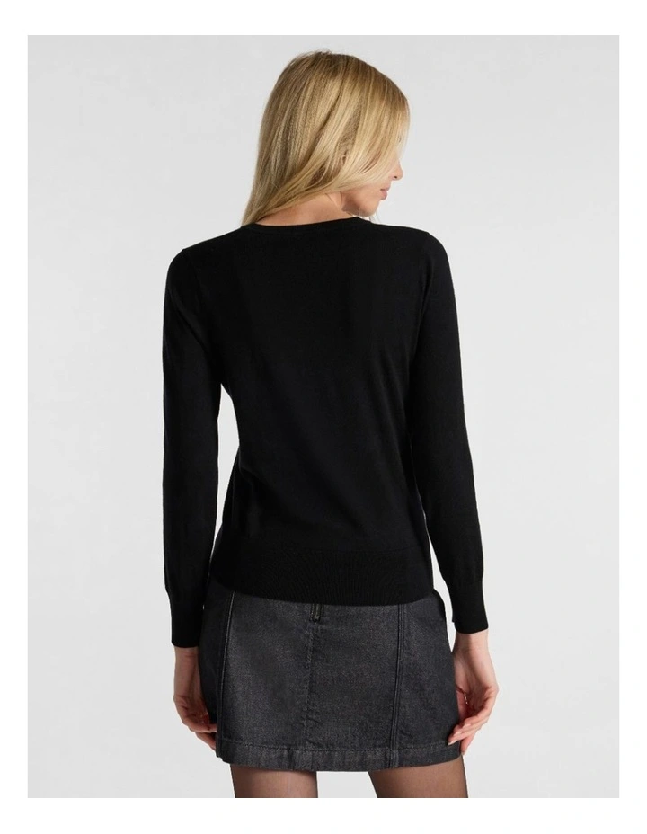 Off We Bow Csc Knit in Black image 3
