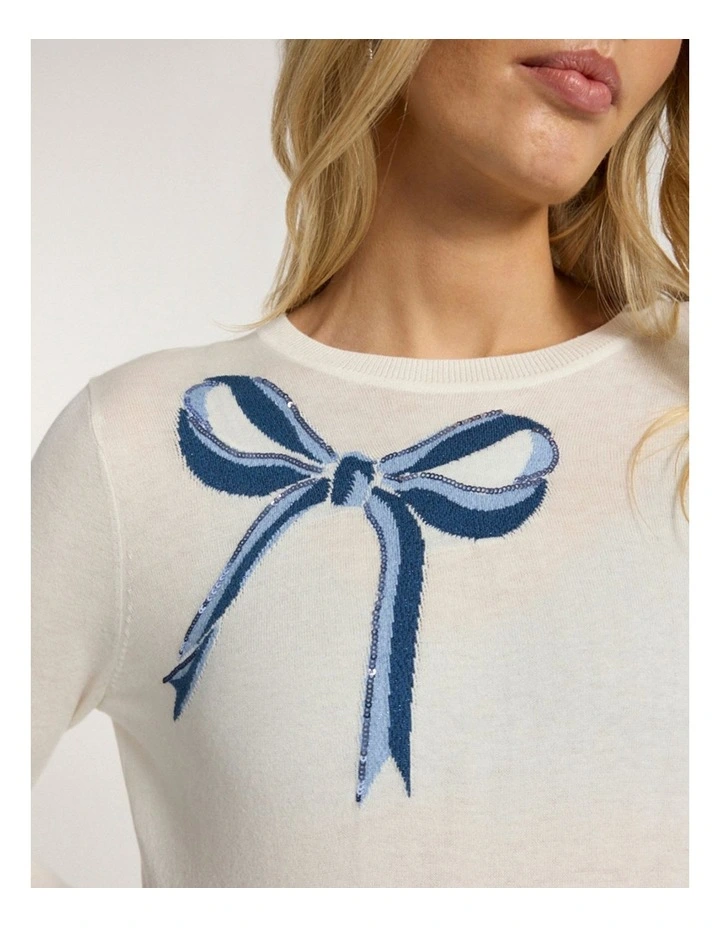 Off We Bow Csc Knit in Ivory image 3
