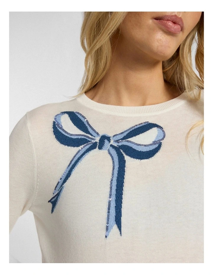Off We Bow Csc Knit in Ivory image 4