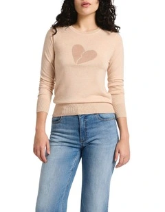 Feel The Love Csc Knit in Blush Melange