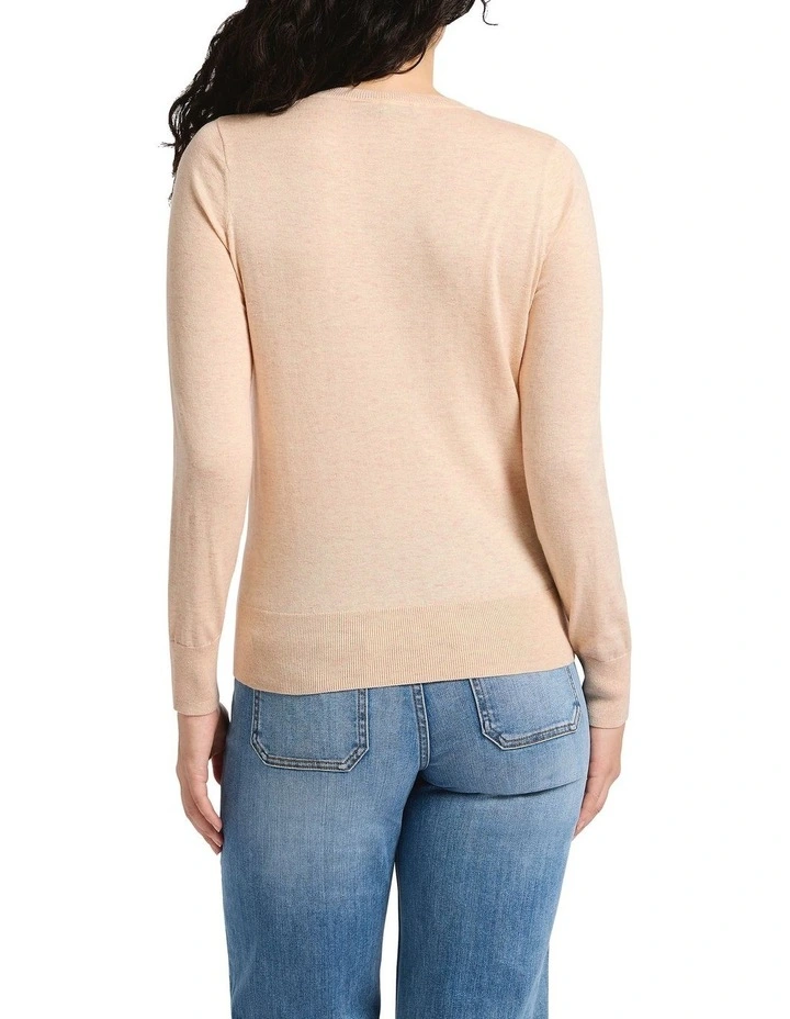 Feel The Love Csc Knit in Blush Melange image 2