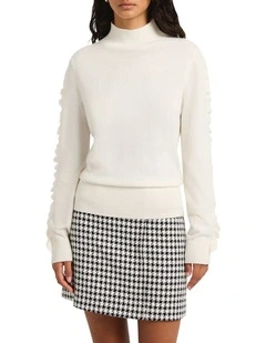 Supernova Ruffle Knit in Ivory