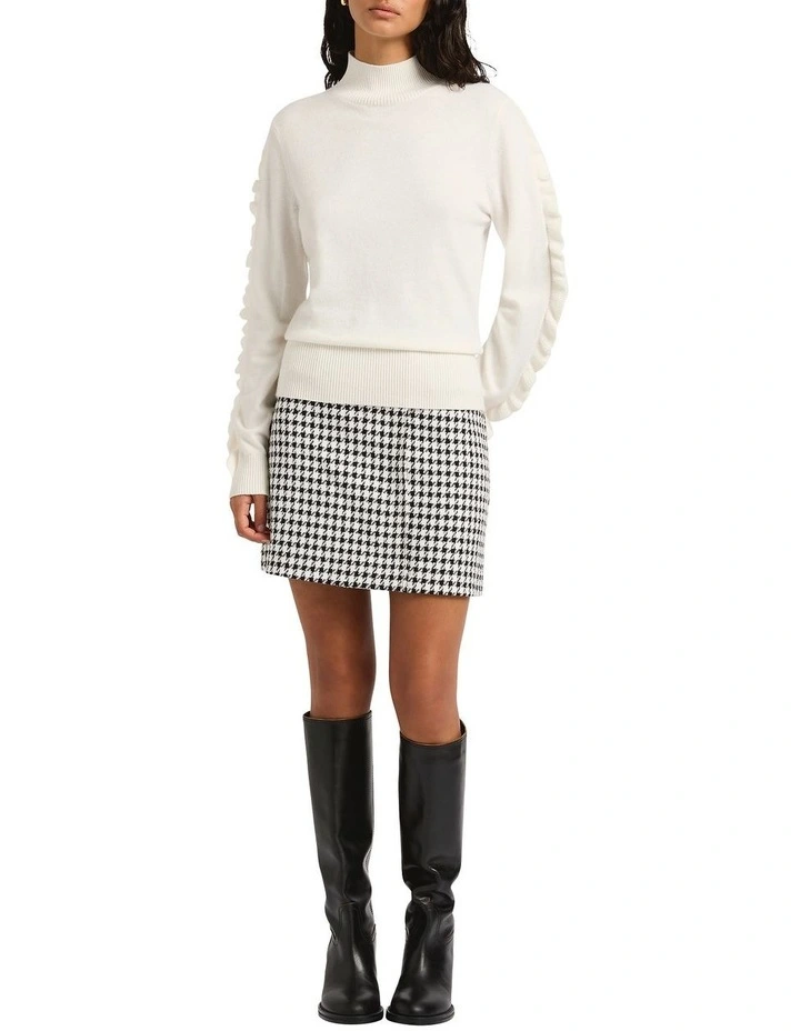 Supernova Ruffle Knit in Ivory image 4