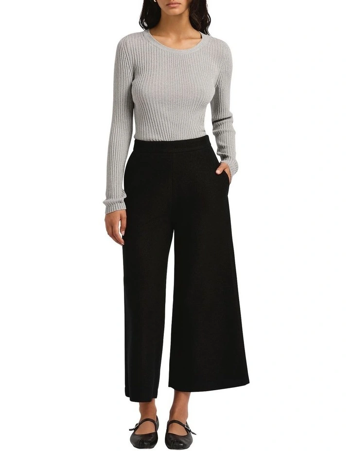 Roan Velour Sparkle Knit in Silver Sparkle image 3