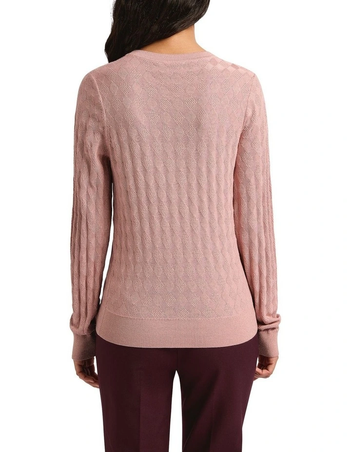 Shining Diamond Shimmer Knit in Pink Sparkle image 2