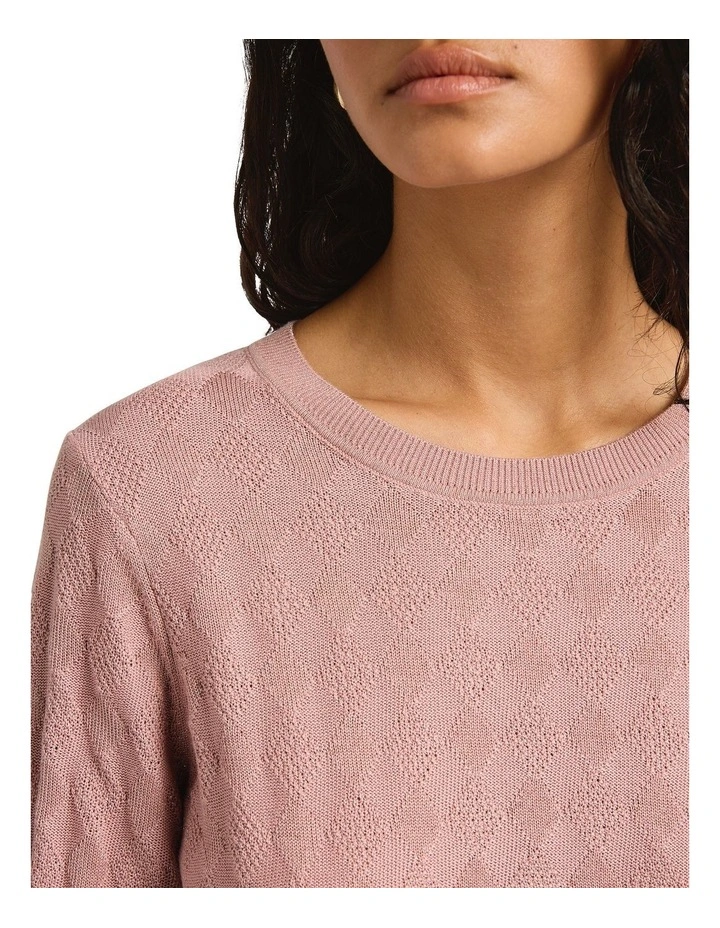 Shining Diamond Shimmer Knit in Pink Sparkle image 3
