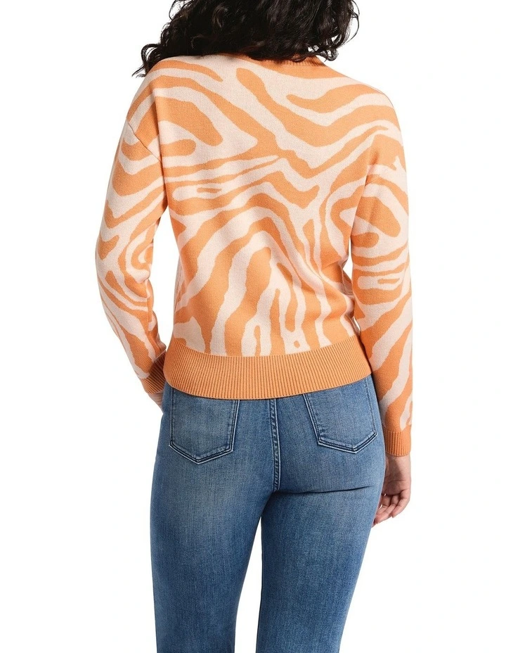 Night Safari Knit in Orange Multi image 2