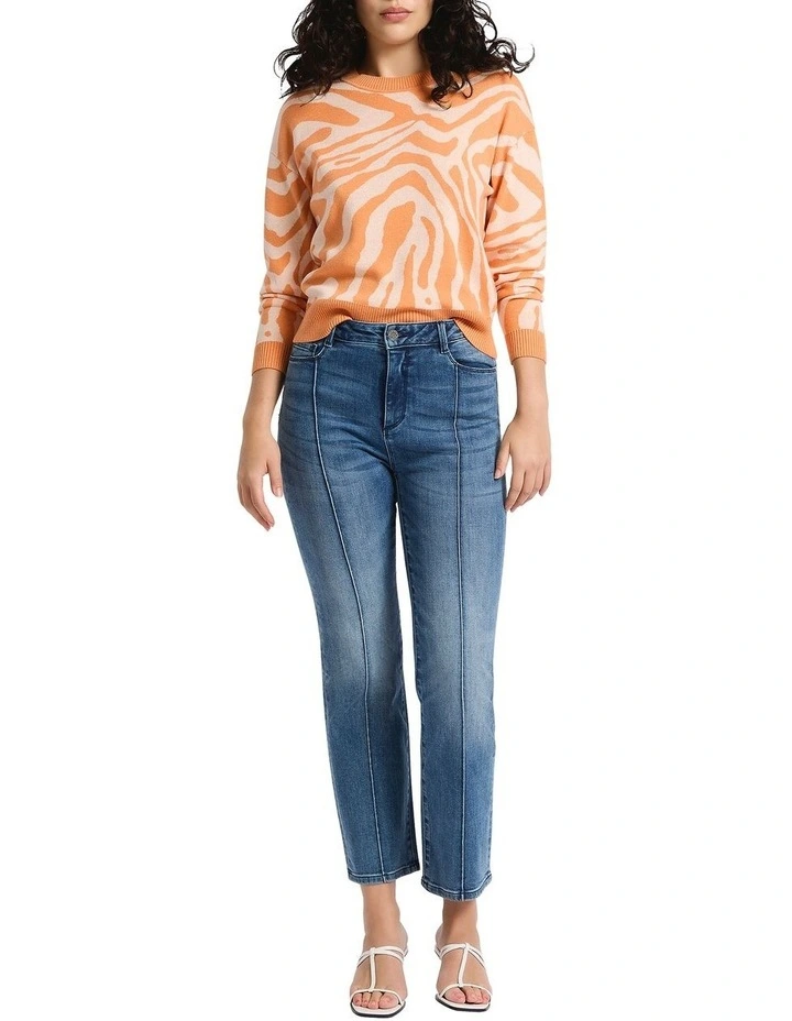 Night Safari Knit in Orange Multi image 4