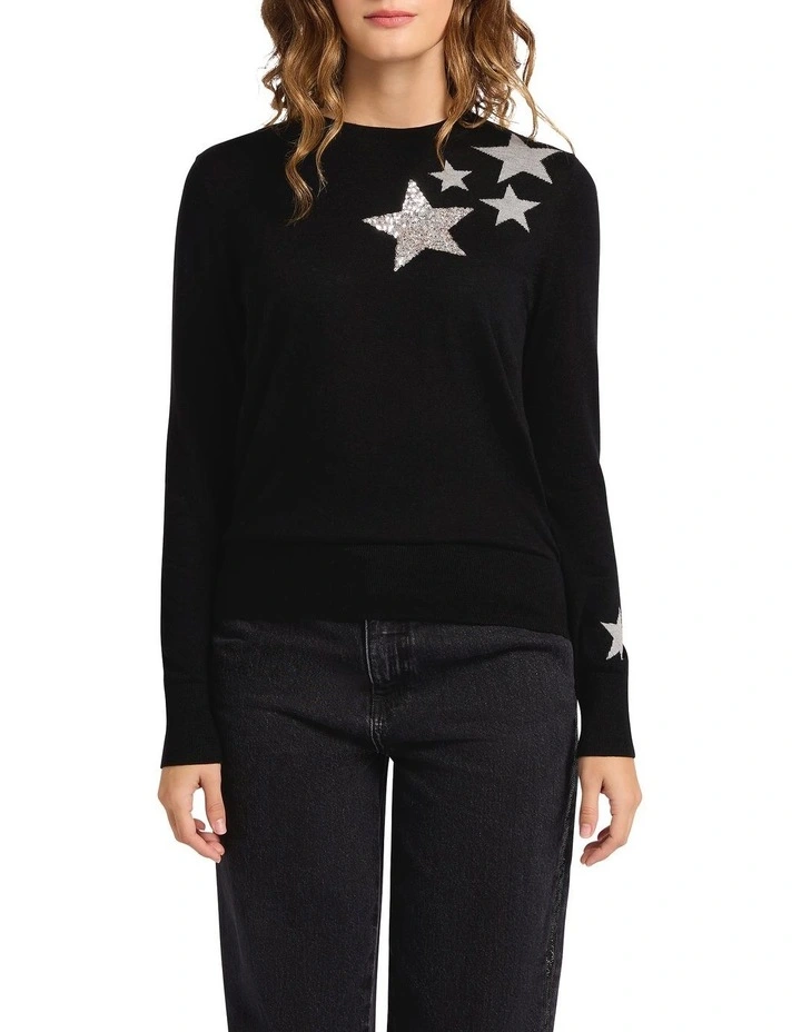 Starry Night Csc Knit in Caviar Charcoal image 1