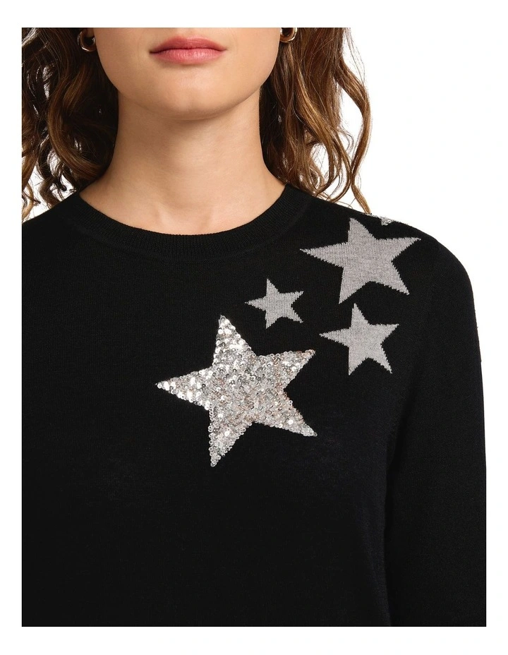 Starry Night Csc Knit in Caviar Charcoal image 4