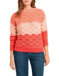 Flaming June Knit in Orange Multi